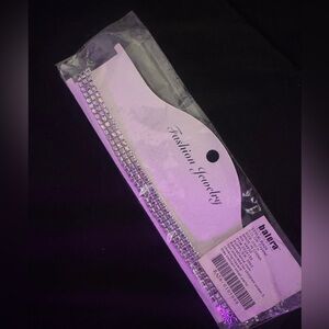 Ballera Rhinestone Silver Choker-NWT